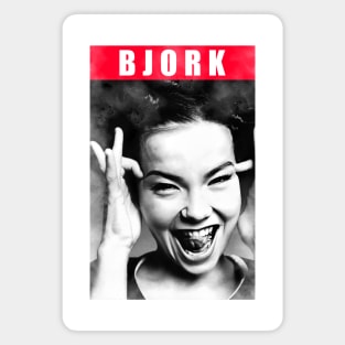 Björk - Vintage 80s // Watercolor Design Magnet